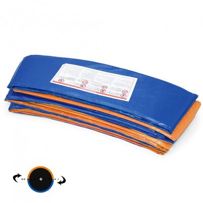 Reversible Replacement Trampoline Spring Safety Pad - Orange and Blue
