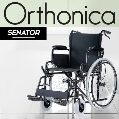 Orthonica Folding Wheelchair Manual Mobility Aid - Senator