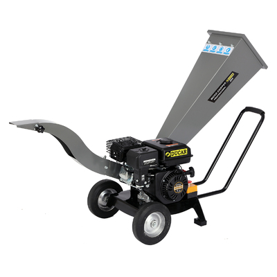 7HP Wood Chipper Shredder Mulcher Grinder Petrol Silver