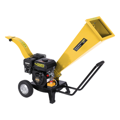 7HP Wood Chipper Shredder Mulcher Grinder Petrol Yellow