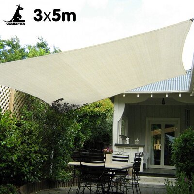 Waterproof Shade sail 3x5m Rectangle