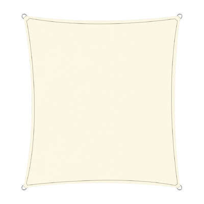 Waterproof 160GSM Outdoor Sun Shade Sail Canopy Cream Square 6 x 6m